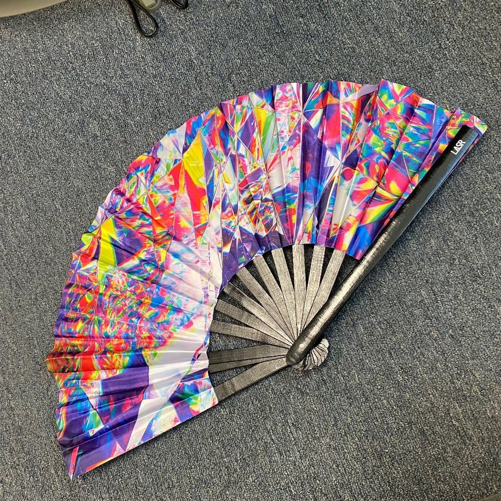 PRE-LOVED LASR - Kaleidoscope Shock Rave Fan - MISC025